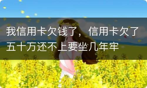 我信用卡欠钱了，信用卡欠了五十万还不上要坐几年牢