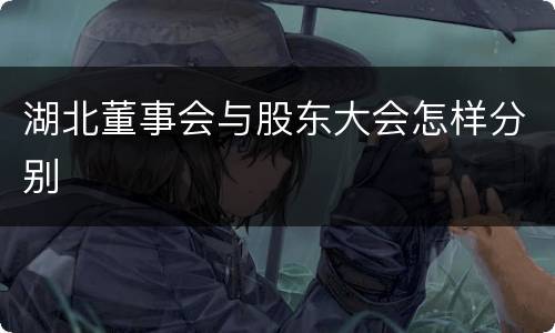 湖北董事会与股东大会怎样分别