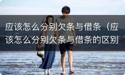应该怎么分别欠条与借条（应该怎么分别欠条与借条的区别）