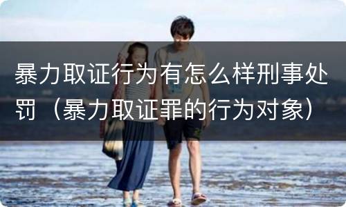 暴力取证行为有怎么样刑事处罚（暴力取证罪的行为对象）