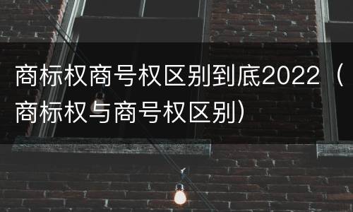 商标权商号权区别到底2022（商标权与商号权区别）