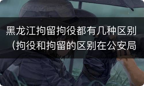 黑龙江拘留拘役都有几种区别（拘役和拘留的区别在公安局）