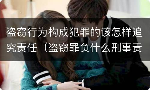 盗窃行为构成犯罪的该怎样追究责任（盗窃罪负什么刑事责任）