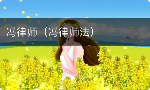 冯律师（冯律师法）