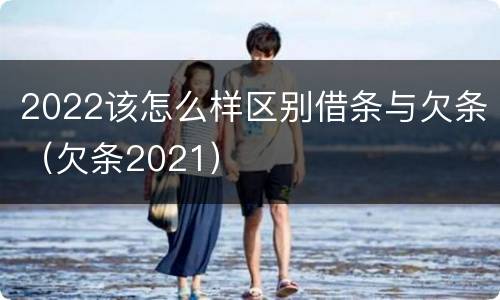 2022该怎么样区别借条与欠条（欠条2021）
