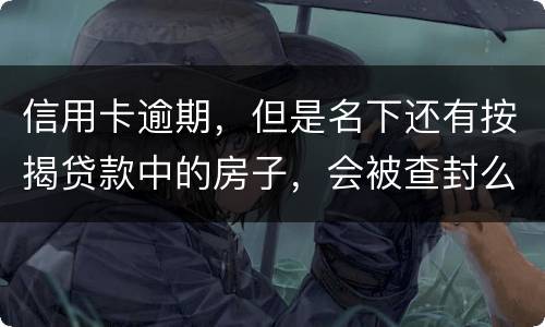 信用卡逾期，但是名下还有按揭贷款中的房子，会被查封么