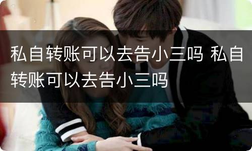 私自转账可以去告小三吗 私自转账可以去告小三吗