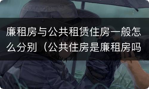 廉租房与公共租赁住房一般怎么分别（公共住房是廉租房吗）