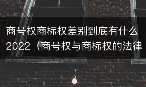 商号权商标权差别到底有什么2022（商号权与商标权的法律冲突与解决）