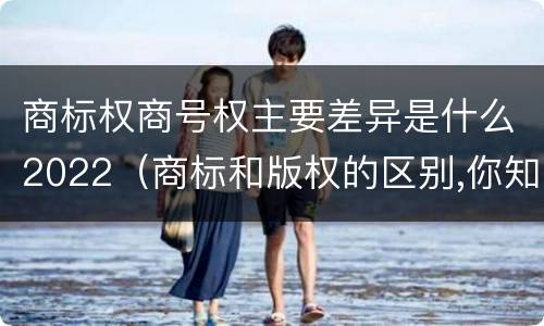 商标权商号权主要差异是什么2022（商标和版权的区别,你知道多少?）