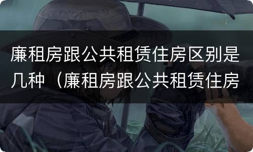 廉租房跟公共租赁住房区别是几种（廉租房跟公共租赁住房区别是几种类型）
