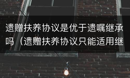 遗赠扶养协议是优于遗嘱继承吗（遗赠扶养协议只能适用继承法）