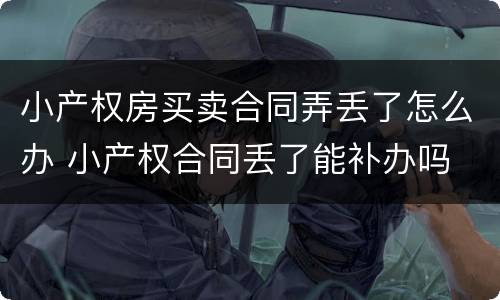 小产权房买卖合同弄丢了怎么办 小产权合同丢了能补办吗