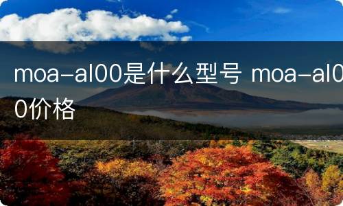 moa-al00是什么型号 moa-al00价格