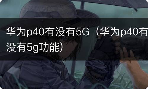 华为p40有没有5G（华为p40有没有5g功能）