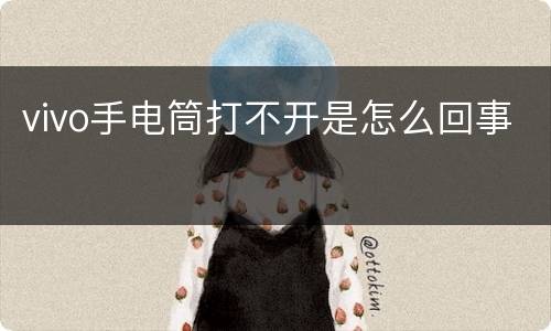 vivo手电筒打不开是怎么回事