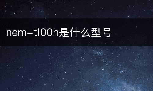 nem-tl00h是什么型号