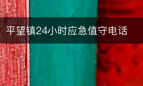 平望镇24小时应急值守电话