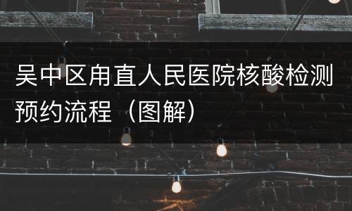吴中区甪直人民医院核酸检测预约流程（图解）