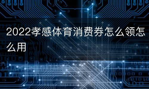 2022孝感体育消费券怎么领怎么用