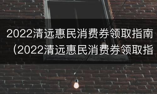 2022清远惠民消费券领取指南（2022清远惠民消费券领取指南是什么）