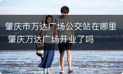 肇庆市万达广场公交站在哪里 肇庆万达广场开业了吗