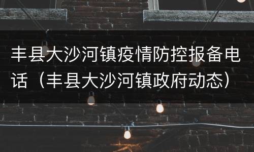 丰县大沙河镇疫情防控报备电话（丰县大沙河镇政府动态）