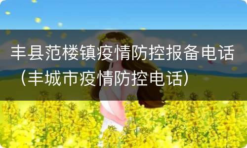 丰县范楼镇疫情防控报备电话（丰城市疫情防控电话）