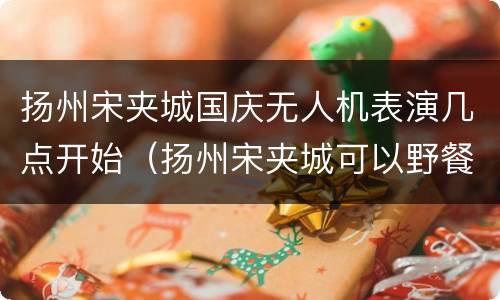 扬州宋夹城国庆无人机表演几点开始（扬州宋夹城可以野餐吗）