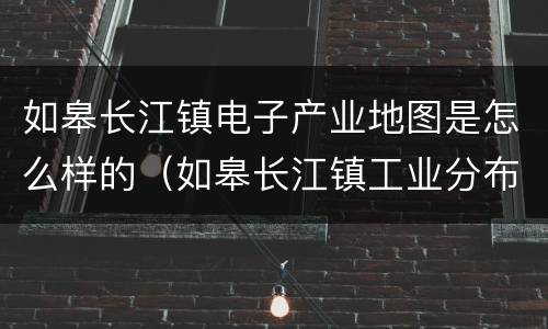如皋长江镇电子产业地图是怎么样的（如皋长江镇工业分布）