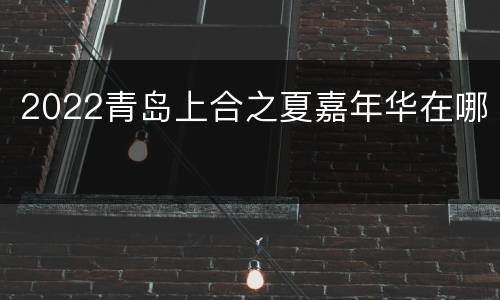 2022青岛上合之夏嘉年华在哪