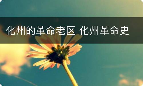 化州的革命老区 化州革命史