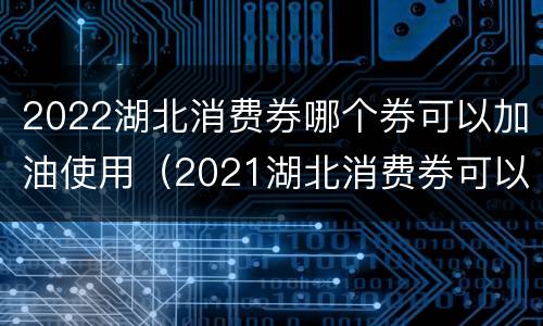 2022湖北消费券哪个券可以加油使用（2021湖北消费券可以加油吗）