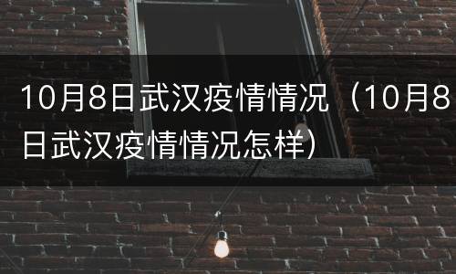 10月8日武汉疫情情况（10月8日武汉疫情情况怎样）
