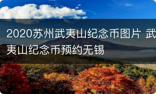 2020苏州武夷山纪念币图片 武夷山纪念币预约无锡