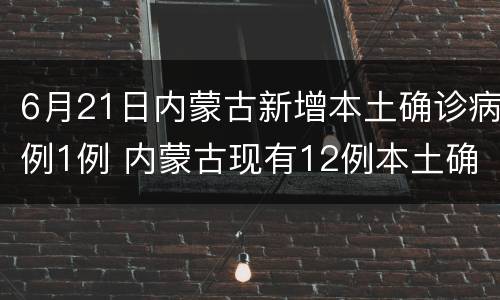 6月21日内蒙古新增本土确诊病例1例 内蒙古现有12例本土确诊病例
