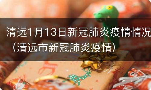 清远1月13日新冠肺炎疫情情况（清远市新冠肺炎疫情）