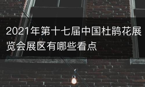 2021年第十七届中国杜鹃花展览会展区有哪些看点