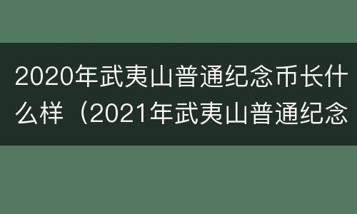 2020年武夷山普通纪念币长什么样（2021年武夷山普通纪念币）