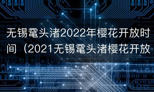 无锡鼋头渚2022年樱花开放时间（2021无锡鼋头渚樱花开放时间）