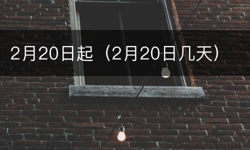 2月20日起（2月20日几天）