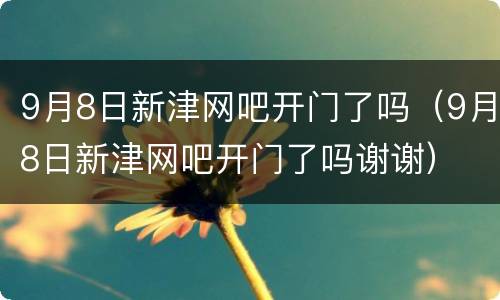 9月8日新津网吧开门了吗（9月8日新津网吧开门了吗谢谢）