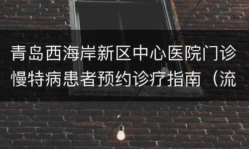 青岛西海岸新区中心医院门诊慢特病患者预约诊疗指南（流程+电话+核酸）