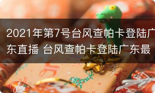2021年第7号台风查帕卡登陆广东直播 台风查帕卡登陆广东最新消息