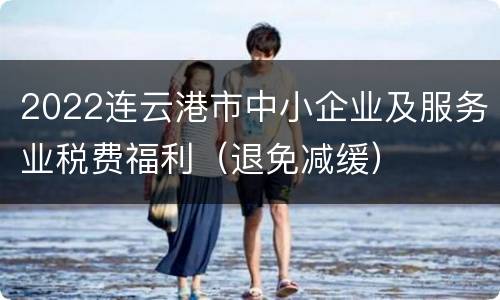 2022连云港市中小企业及服务业税费福利（退免减缓）