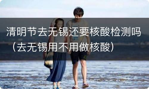 清明节去无锡还要核酸检测吗（去无锡用不用做核酸）
