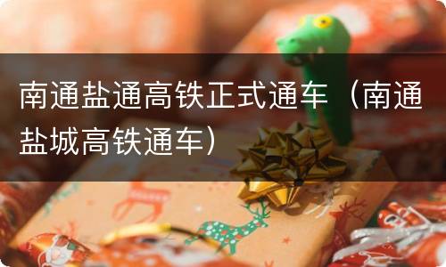 南通盐通高铁正式通车（南通盐城高铁通车）