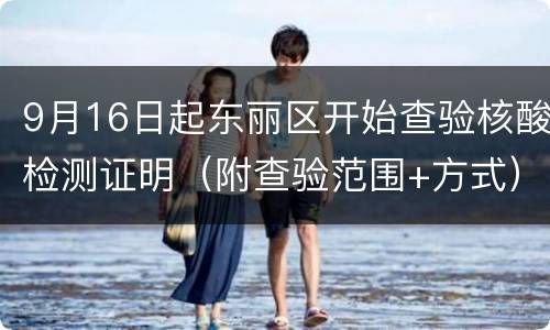 9月16日起东丽区开始查验核酸检测证明（附查验范围+方式）