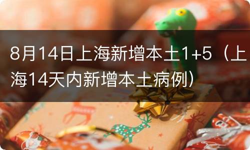 8月14日上海新增本土1+5（上海14天内新增本土病例）