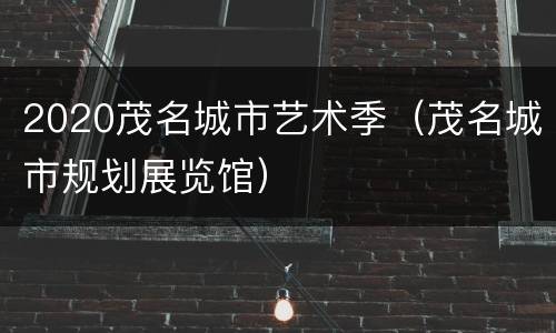 2020茂名城市艺术季（茂名城市规划展览馆）
